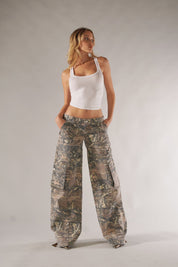 Camo | Stijlvolle Cargo Broek Dames met Camouflageprint - Stoer, Luchtig en Streetstyle - Camouflage