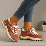 Tribe | Casual Sneakers Dames met Chunky Zool - Lichtgewicht, Comfortabel en Trendy - Oranje