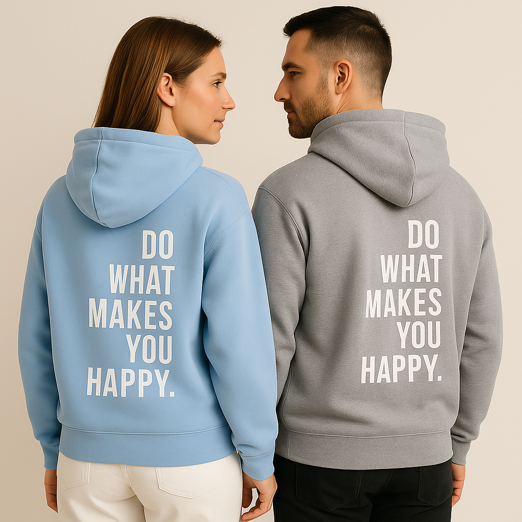 Hoodie “Do What Makes You Happy” | Unisex Hoodie met Quote