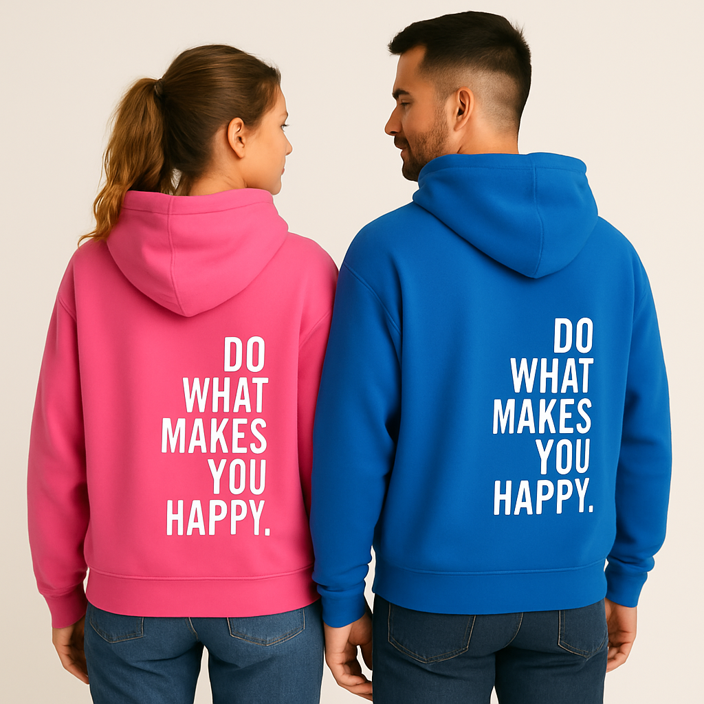 Hoodie “Do What Makes You Happy” | Unisex Hoodie met Quote