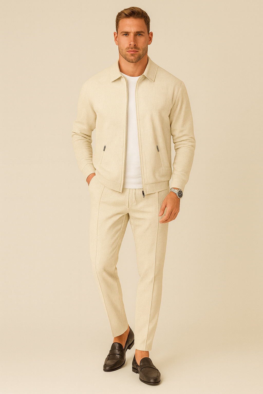 Alessio Romano | Luxe Heren Trainingspak met Moderne Pasvorm