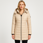 Sienna Dubois | Luxe Lange Winterjas met Capuchon