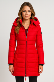 Sienna Dubois | Luxe Lange Winterjas met Capuchon