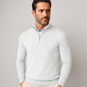 Lorenzo De Santis | Luxe Heren Trui met Ritskraag