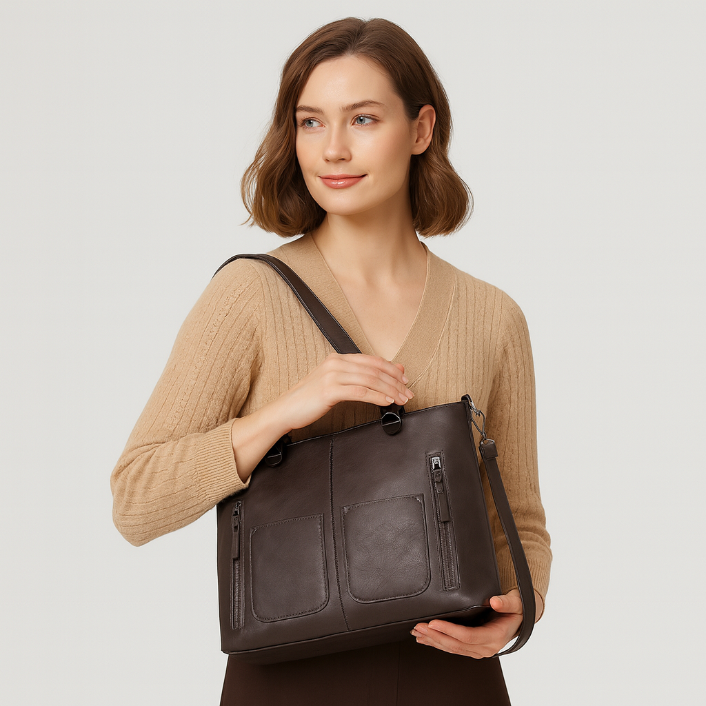 Camille Laurent | Luxe Leren Schoudertas