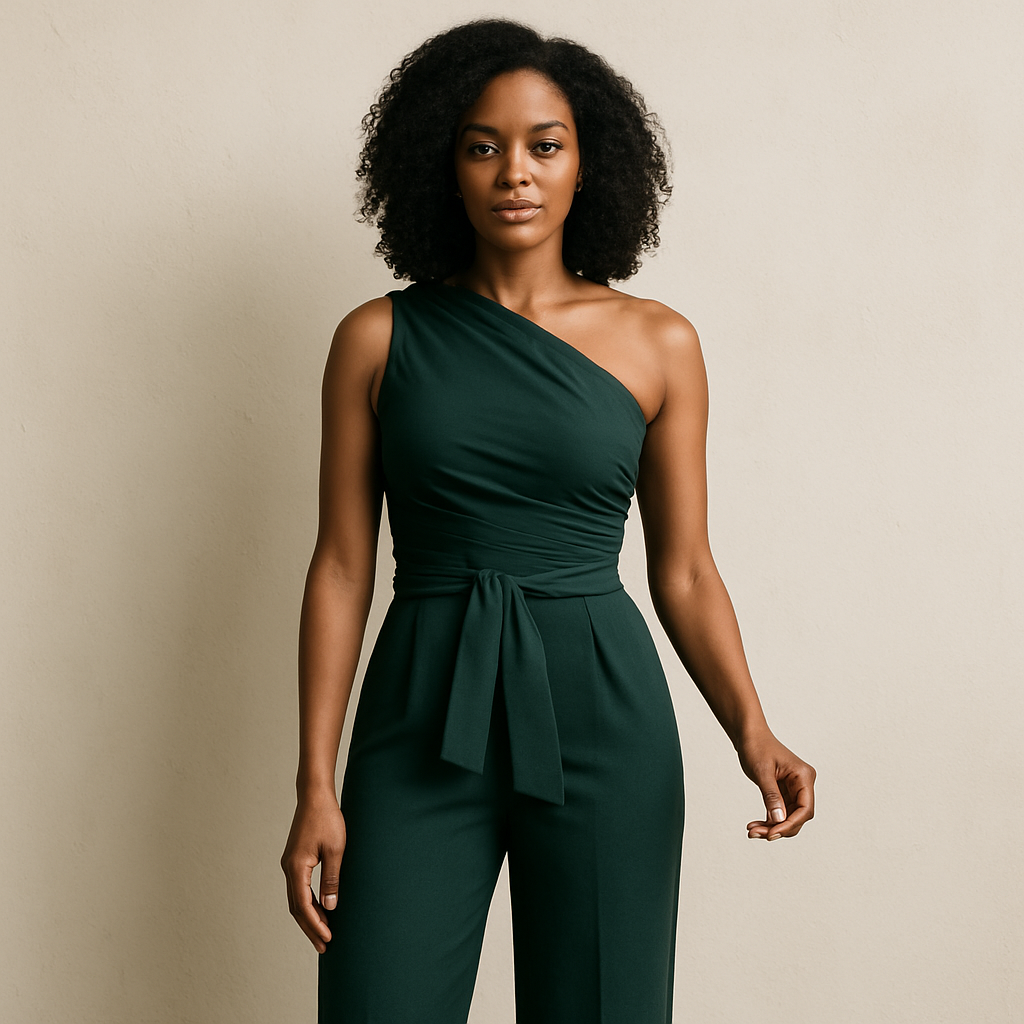 Alessia Romano | Liv Dames Jumpsuit met Één Schouder
