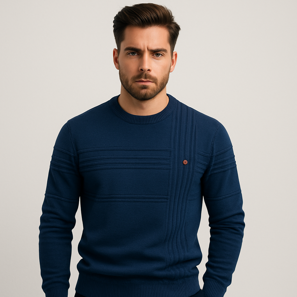 Alessandro Vitale | Luxe Fijngebreide Heren Trui