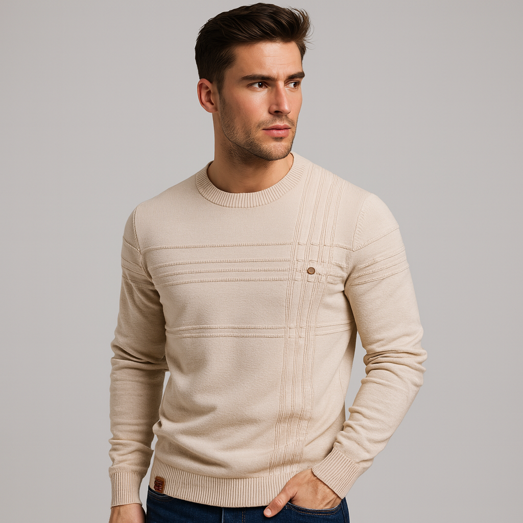 Alessandro Vitale | Luxe Fijngebreide Heren Trui