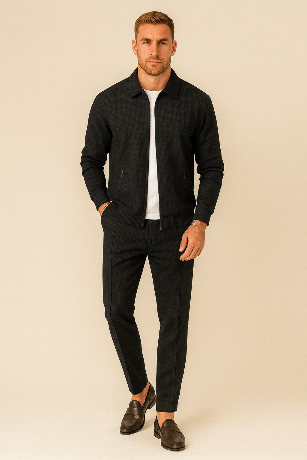 Alessio Romano | Luxe Heren Trainingspak met Moderne Pasvorm