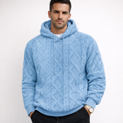 Luca Ferraro | Heren Gebreide Fleece Hoodie