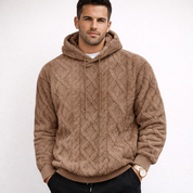 Luca Ferraro | Heren Gebreide Fleece Hoodie