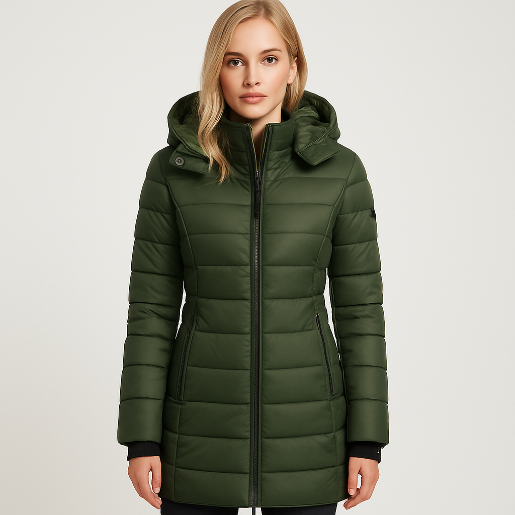 Sienna Dubois | Luxe Lange Winterjas met Capuchon