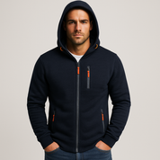 Lorenzo Valenti hoodie | Wollen Heren Hoodie Vest Met Rits