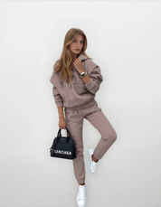 Chiara Bonelli| Luxe katoenen trainingspak met capuchon