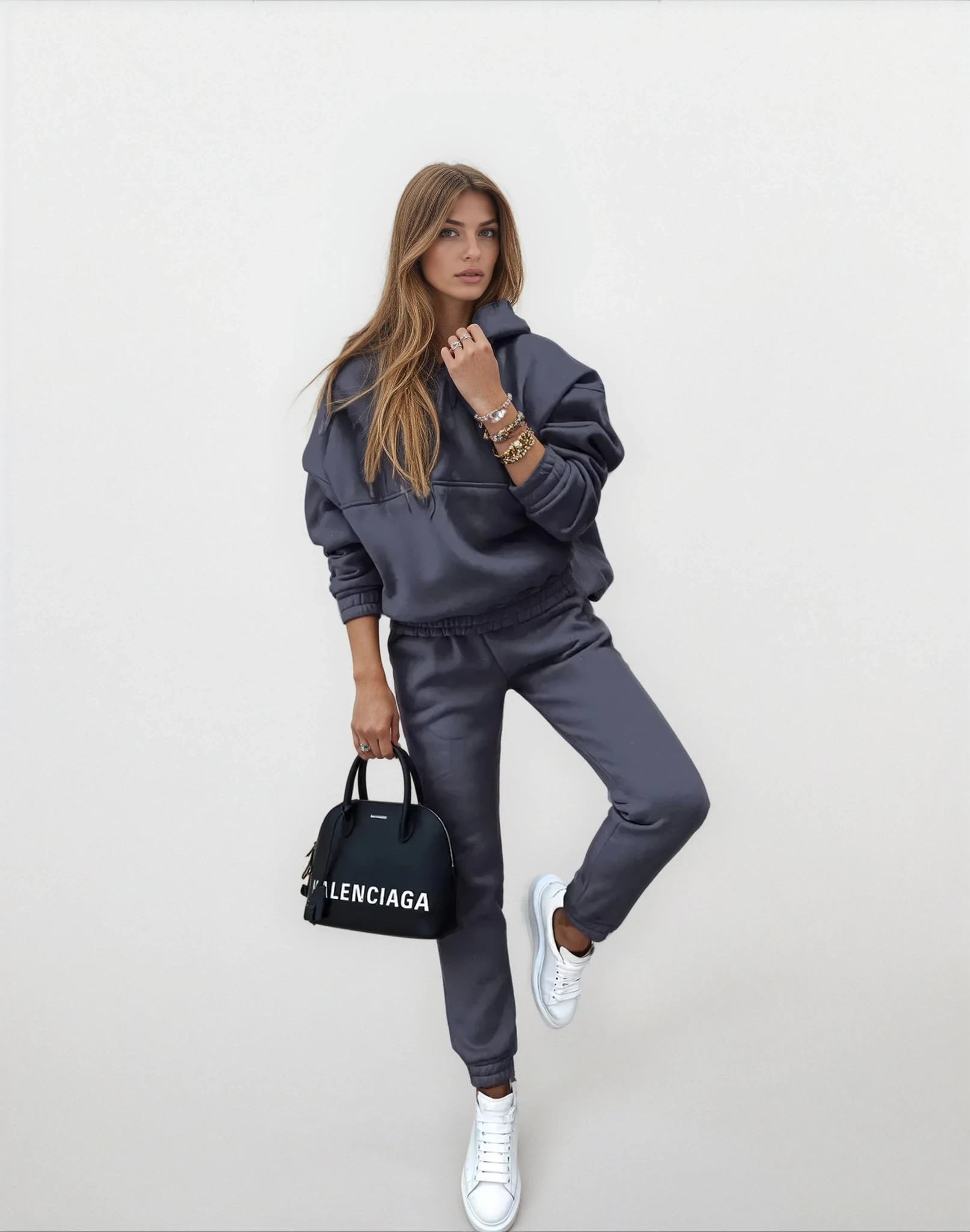 Chiara Bonelli| Luxe katoenen trainingspak met capuchon