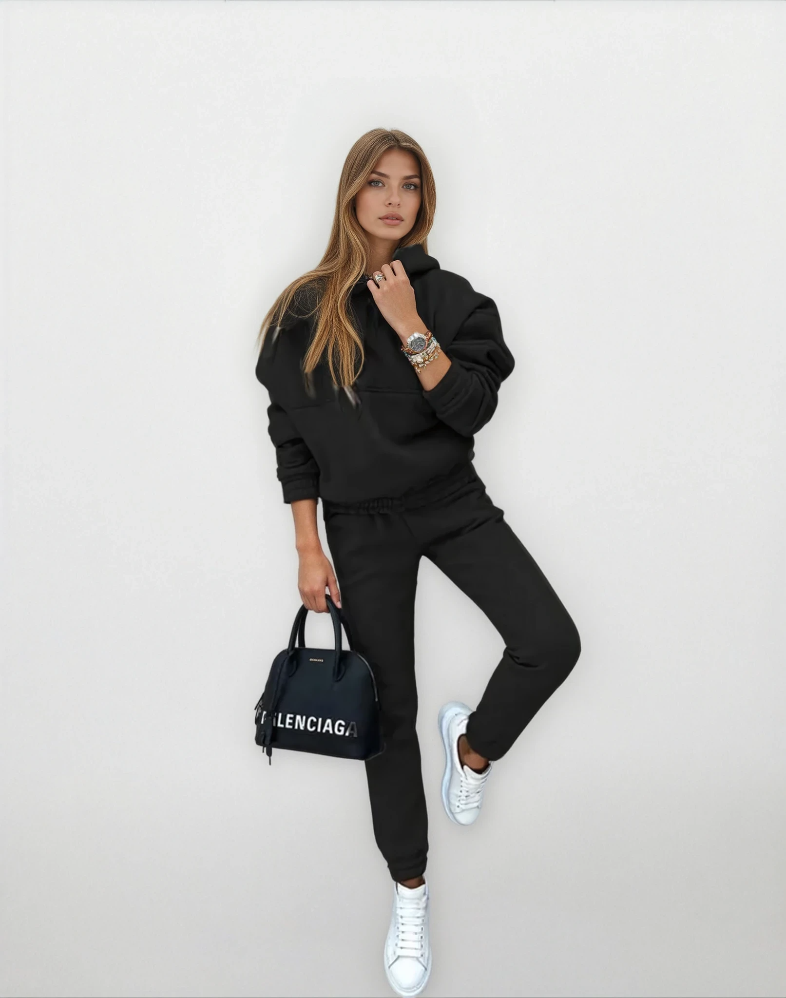 Chiara Bonelli| Luxe katoenen trainingspak met capuchon