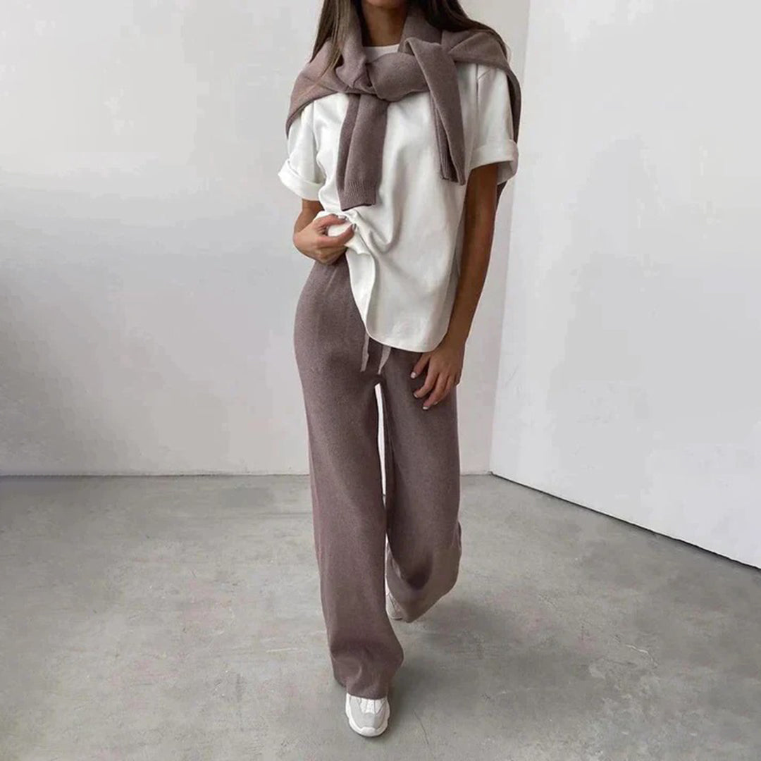 Giulia Fontana | Luxe Dames Loungewear Set van 100% Premium Katoen