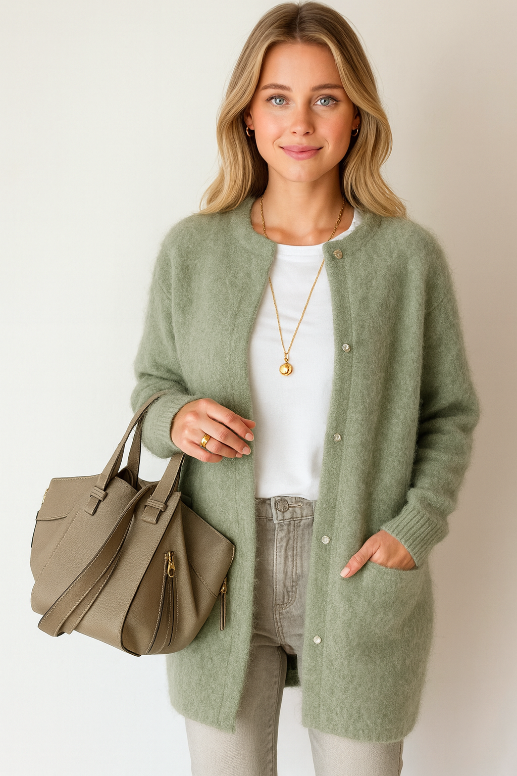 Rosalia Wol-mohair dames vest – zacht relaxed vest met tijdloze elegante snit