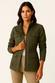 Claudia Lichtgewicht Jas Dames – Stijlvolle Halflange Tussenjas met Comfortabele Pasvorm