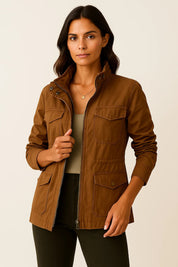 Claudia Lichtgewicht Jas Dames – Stijlvolle Halflange Tussenjas met Comfortabele Pasvorm