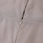 Amalia Jurk | Lange Chiffon & Satijnen Jurk met Pailletten en Elegante V-Hals