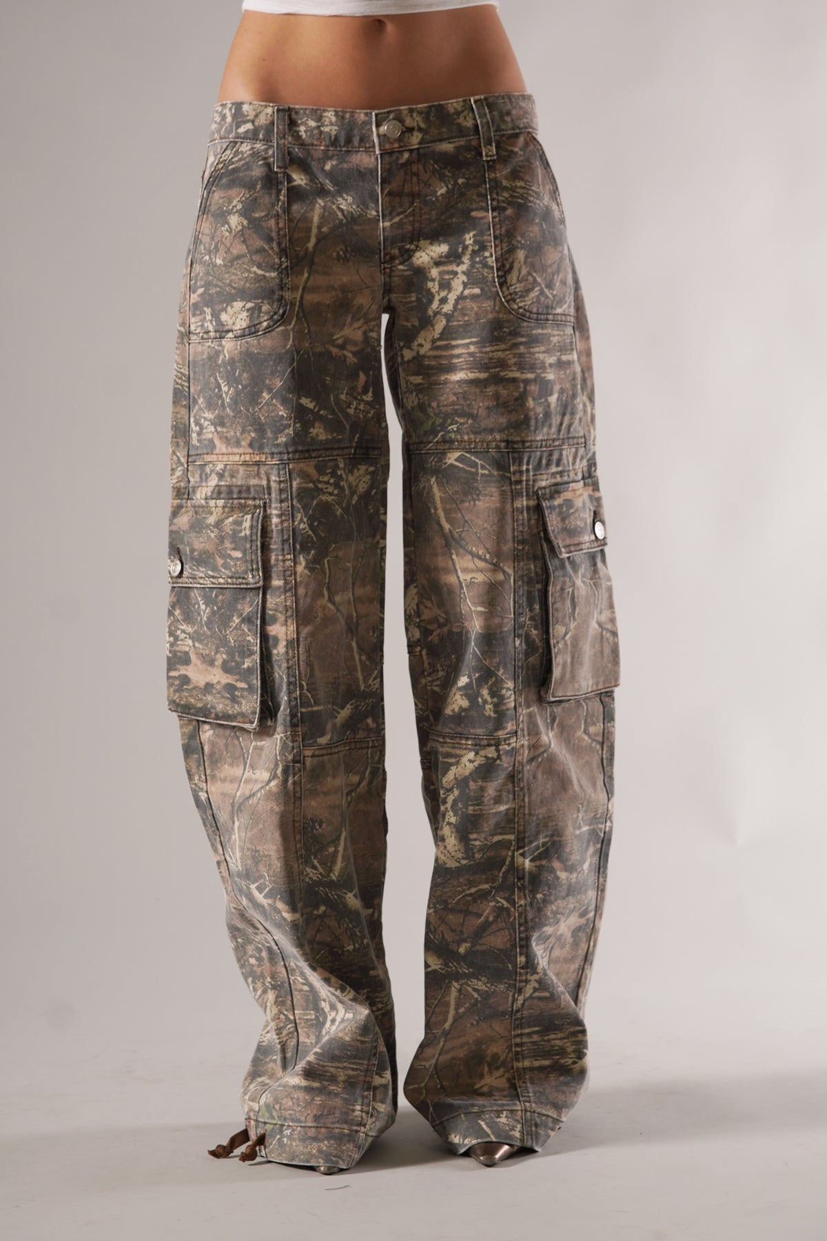 Giulia Cargo | Camo Cargo Broek voor Dames met Stoere Print en Praktische Zakken