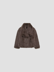 Alessia Dames kunstbont jas – zachte warme faux fur jas met elegante pasvorm