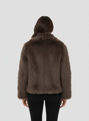 Alessia Dames kunstbont jas – zachte warme faux fur jas met elegante pasvorm