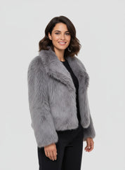 Alessia Dames kunstbont jas – zachte warme faux fur jas met elegante pasvorm