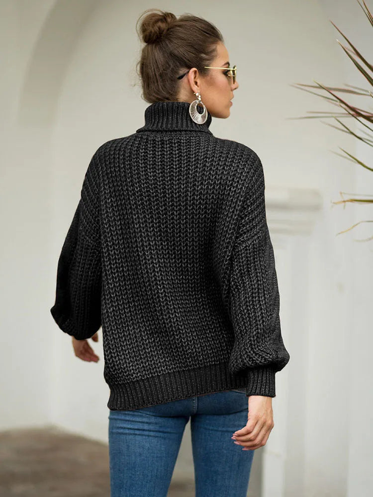 Sofia Coltrui | Dames gebreide trui met hoge hals en tijdloos design