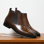 Dario Pontini | Walker Chelsea Boots van Leer