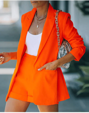 Luna Set | Chic Blazer & Getailleerde Shorts Set voor dames