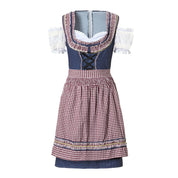 Elif Dirndl Jurk | Geruite Oktoberfest-jurk met Moderne Twist en Flatterende Pasvorm