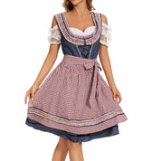 Elif Dirndl Jurk | Geruite Oktoberfest-jurk met Moderne Twist en Flatterende Pasvorm