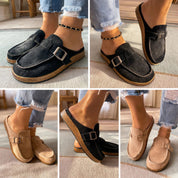 Andrea™ Elegante Suède Slippers | Luxe Comfort en Minimalistische Stijl voor Binnen & Buiten