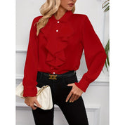 Elegante Blouse Dames met verfijnde ruches - Giulia Romano