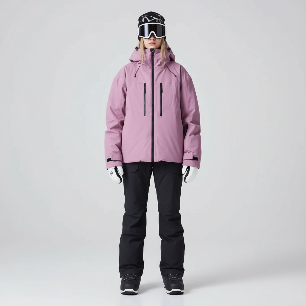 Unisex Ski Jas – Waterdichte Warm Gewatteerde Outdoor Winterjas van Elena Moretti