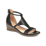 Elena Sandalen | Comfortabele Dames Sandalen met Retro Hak en Ritssluiting