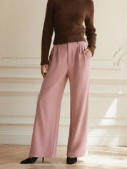 Giovanna Elegante dames pantalon met hoge taille – wijde stofbroek met stijlvolle pasvorm