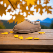 Isabella Conti | Luxe Suède Pantoffels met Schapenwol Voering