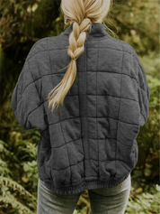 Tussenjas Dames Gewatteerd | Blokpatroon Jas Casual En Warm – Elara Nordvik