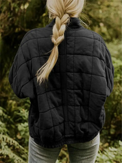 Tussenjas Dames Gewatteerd | Blokpatroon Jas Casual En Warm – Elara Nordvik