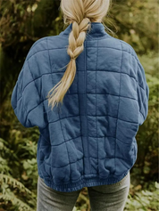 Tussenjas Dames Gewatteerd | Blokpatroon Jas Casual En Warm – Elara Nordvik
