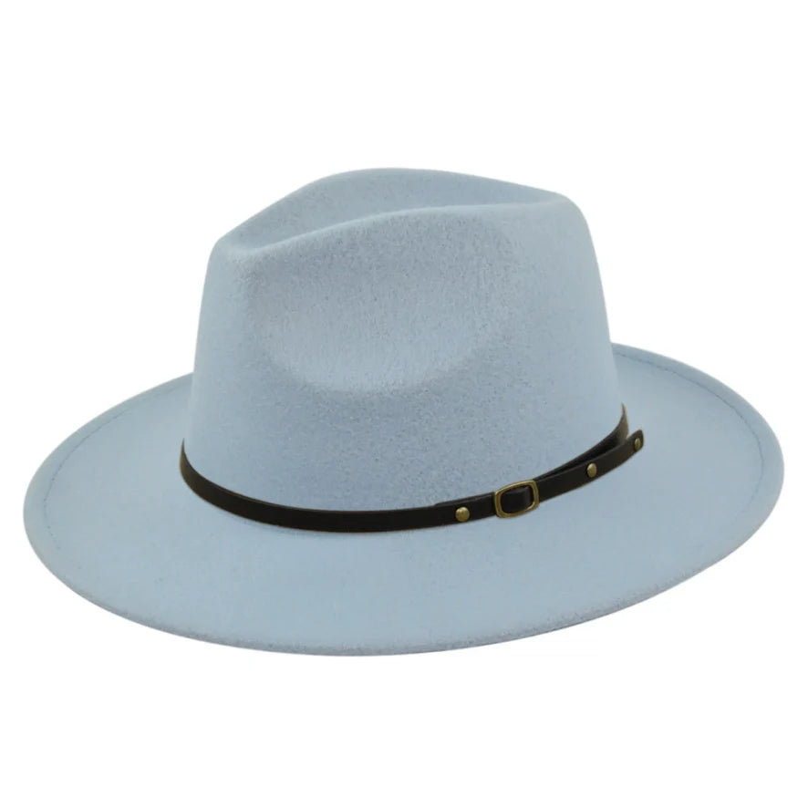 Eliane | Klassieke Fedora Hoed Dames met Leren Band - Tijdloos, Stijlvol en Veelzijdig - Camel / Zwart / Bordeaux