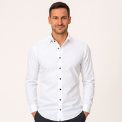 Luca Ferraro | Rekbaar en Strijkvrij Herenoverhemd