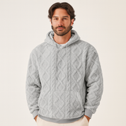 Luca Ferraro | Heren Gebreide Fleece Hoodie
