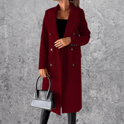 Aeris™ Winter Trenchcoat | Warme Damesjas met Reverskraag in Klassiek Design