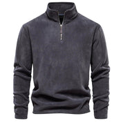 Lorenzo Trui | Heren Half-Zip Trui met Zachte Textuur en Comfortabele Pasvorm