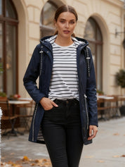 Serena Waterdichte lange dames jas – stijlvol all-season jack licht en comfortabel