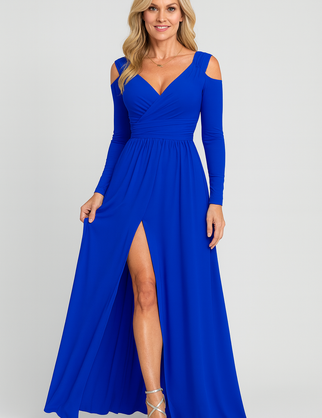 Fleur_Milano_Avondjurk_met_Figuurvormend_Design_Blauw.png